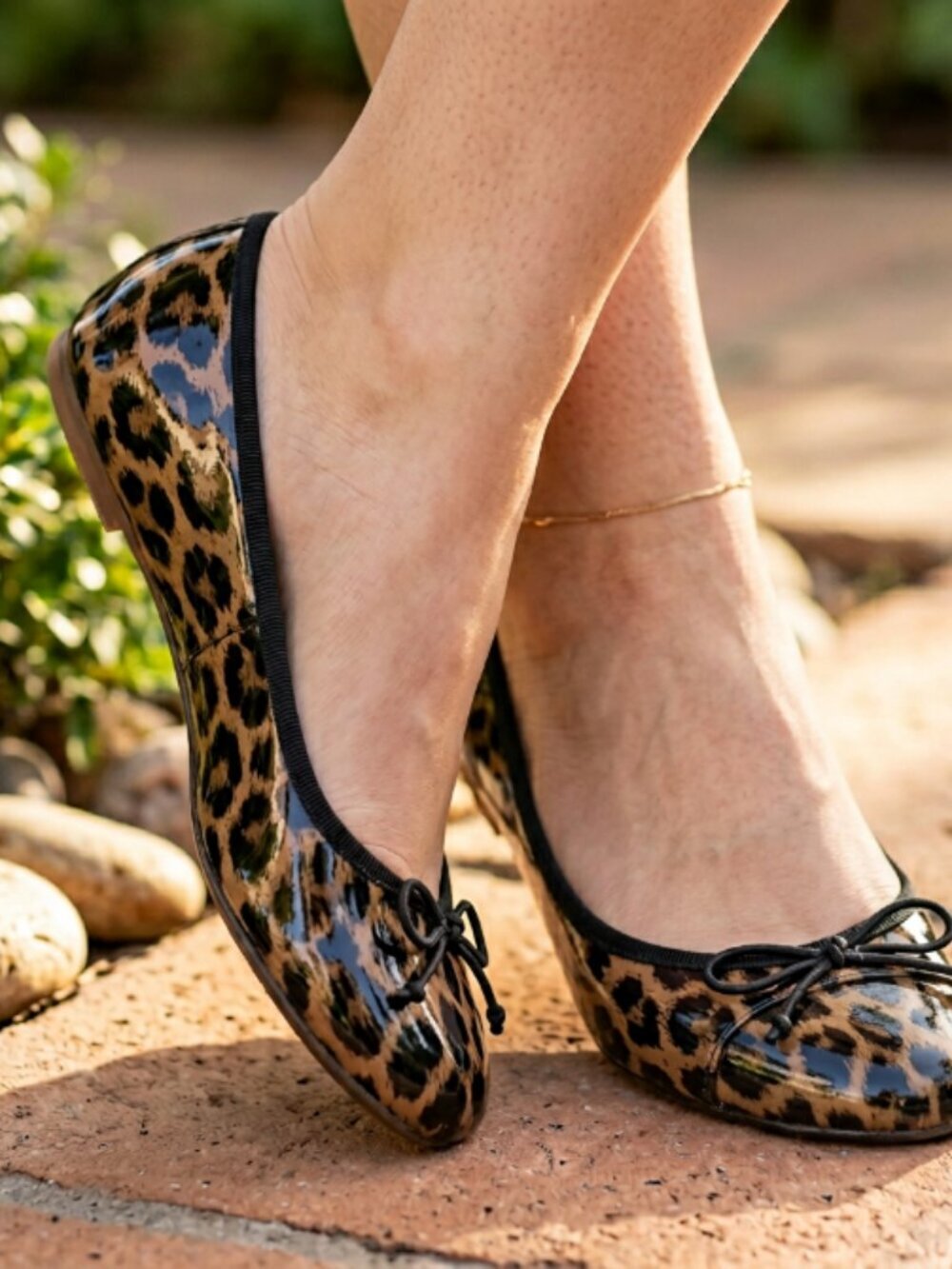J Crew Italian Animal print ballet flats 7 made Italy
